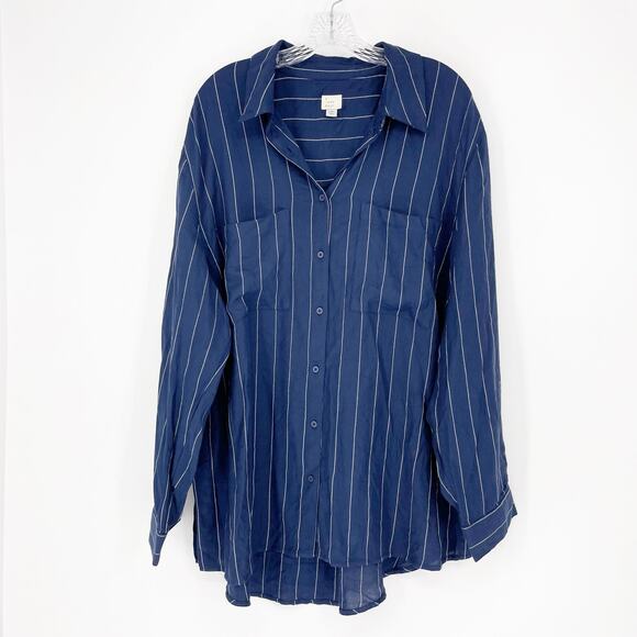 A New Day Long Sleeve Button-Up Top Size XXL - Picture 1 of 6